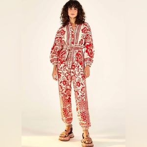 Farm rio pineapple jumpsuit size XL